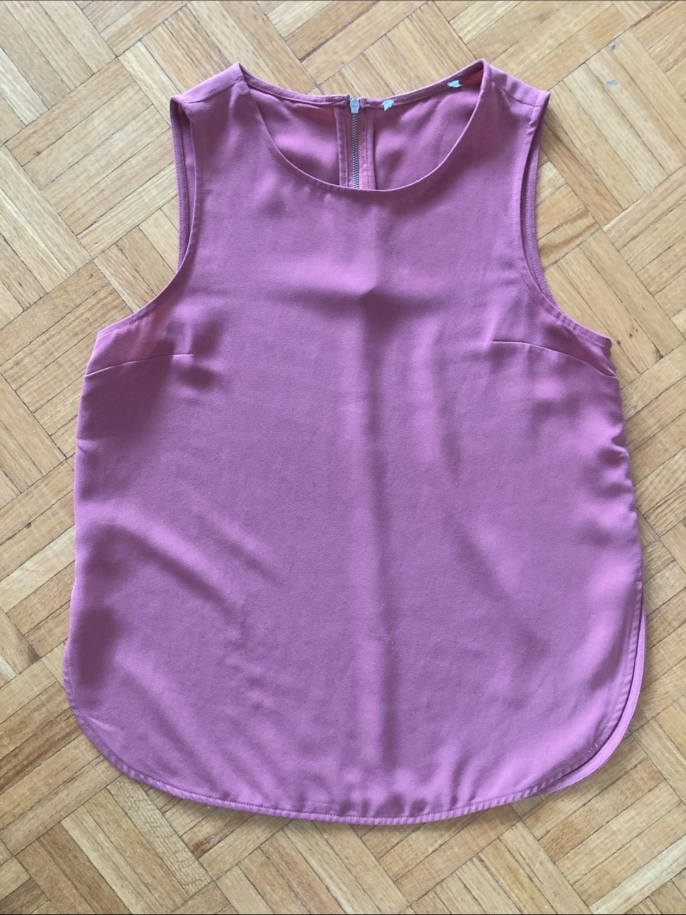 Sleeveless Pink Shell Top - Women's Casual Blouse